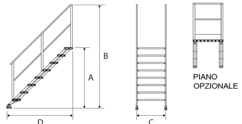 sCALA IN ALLUMINIO